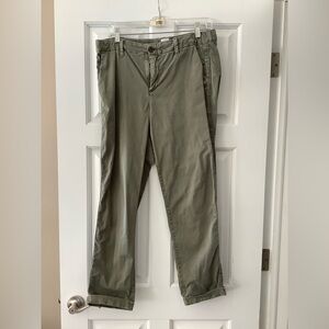 GAP Women's Olive Green Girlfriend Chino